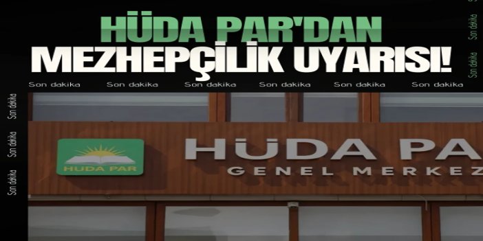 HÜDA PAR'dan mezhepçilik uyarısı: Bombalar Şii-Sünni ayrımı yapmıyor