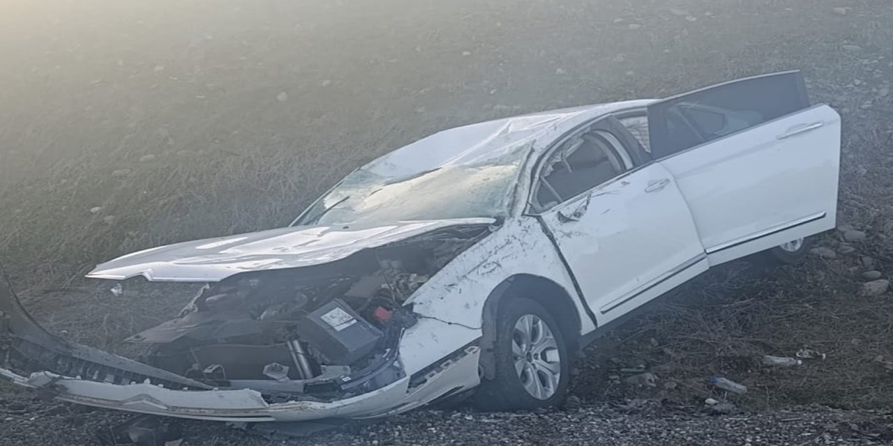 Bingöl’de otomobil takla attı: 1 yaralı