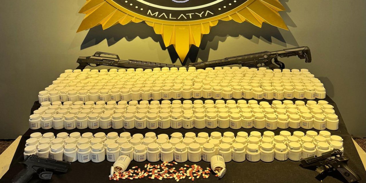 Malatya'da uyuşturucu ve silah operasyonu: 4 gözaltı