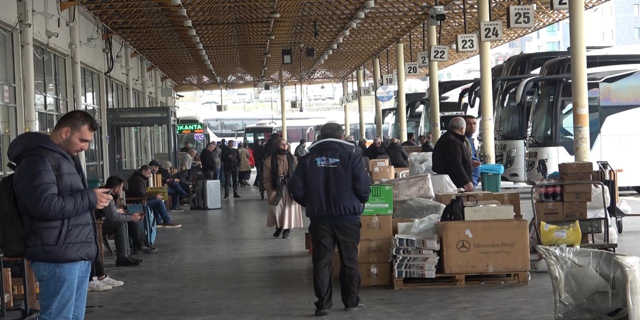 Bayram öncesi otogarda beklenen yoğunluk oluşmadı