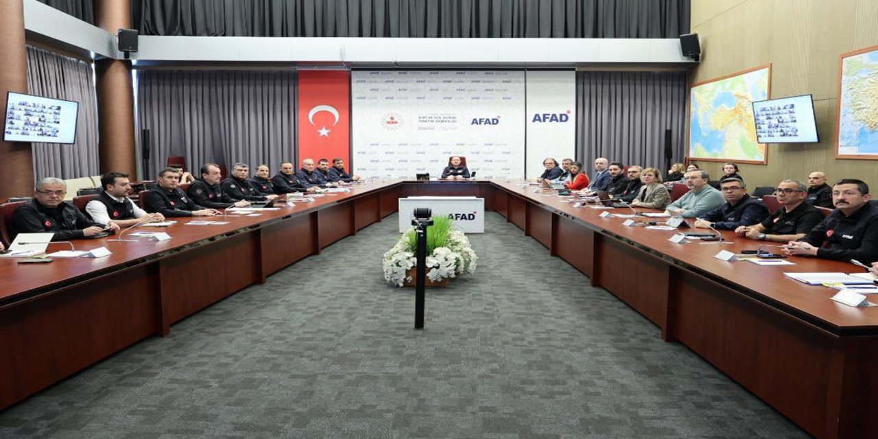 AFAD’da değerlendirme ve koordinasyon toplantısı gerçekleştirildi