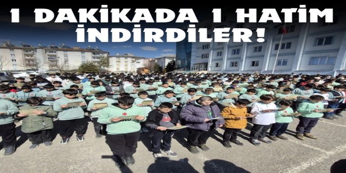 Sivas'ta "1 dakikada 1 hatim" programı düzenlendi