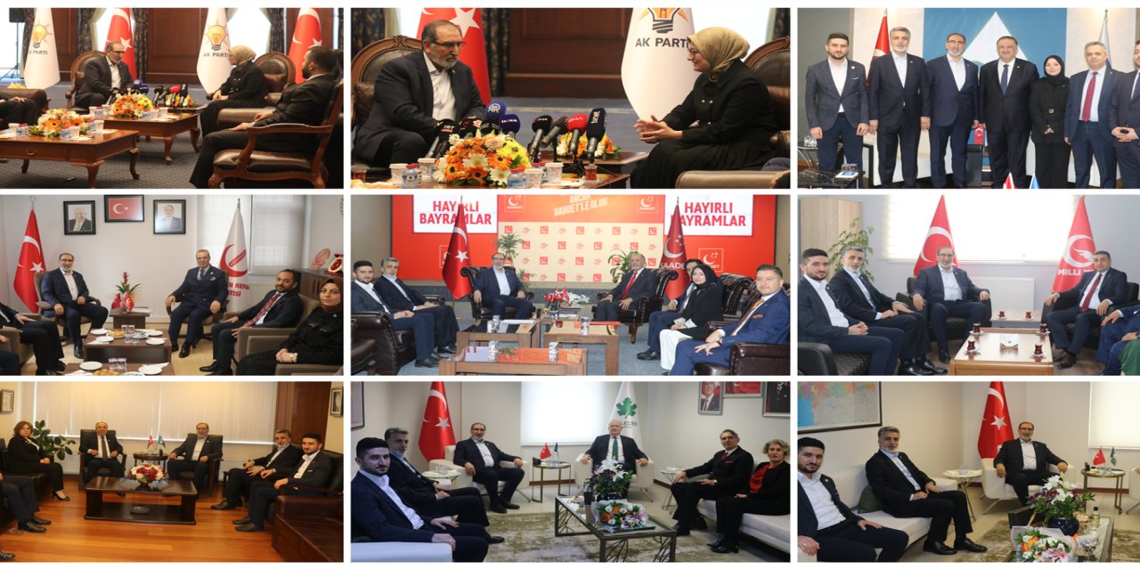 HÜDA PAR siyasi partilerle bayramlaştı