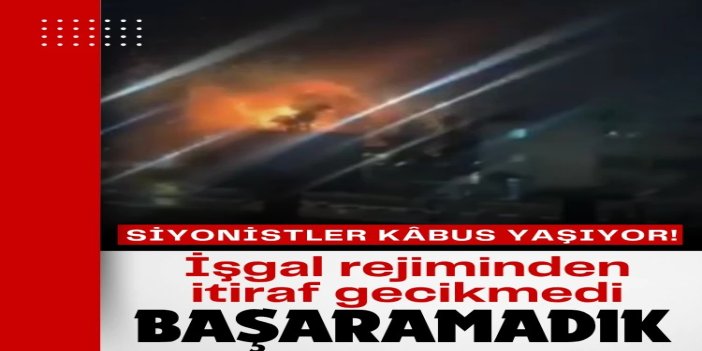 Siyonist rejim: Başaramadık