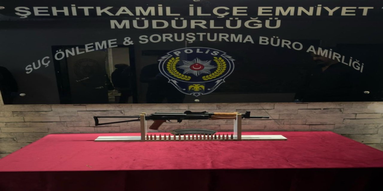 Gaziantep'te kalaşnikof ele geçirilen şahıs gözaltına alındı
