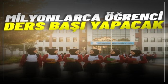 İkinci ara tatilinin ardından 18 milyon öğrenci ders başı yapacak