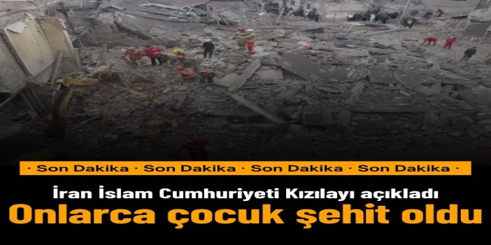 İran Kızılayı: Saldırılarda 5 yaş altı 66 çocuk şehit oldu