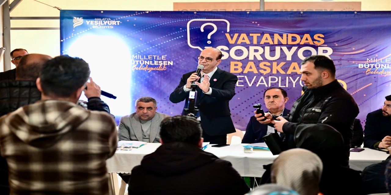 Yeşilyurt Belediye Başkanı GEÇİT, vatandaşların taleplerini dinledi