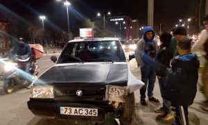 Sesli eylem kazaya sebebiyet verdi