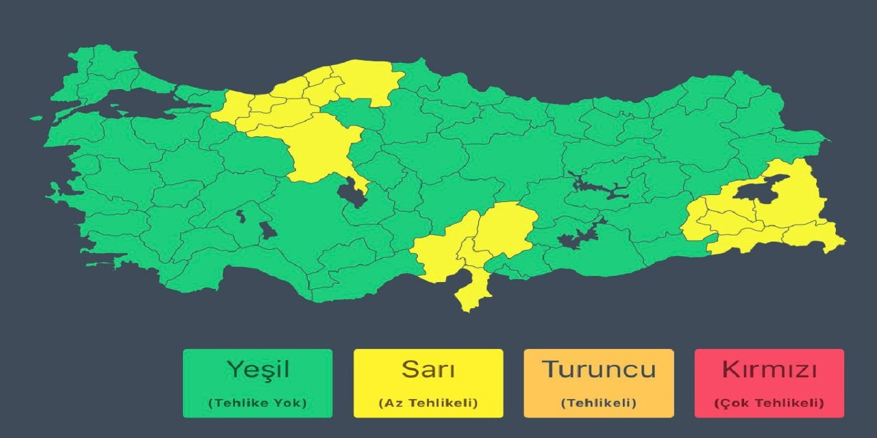 İçişleri Bakanlığından 18 il için kar ve sağanak uyarısı