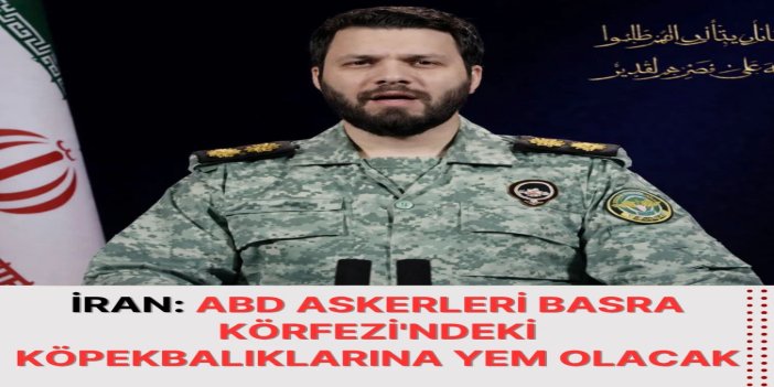 İran: ABD askerleri Basra Körfezi'ndeki köpekbalıklarına yem olacak