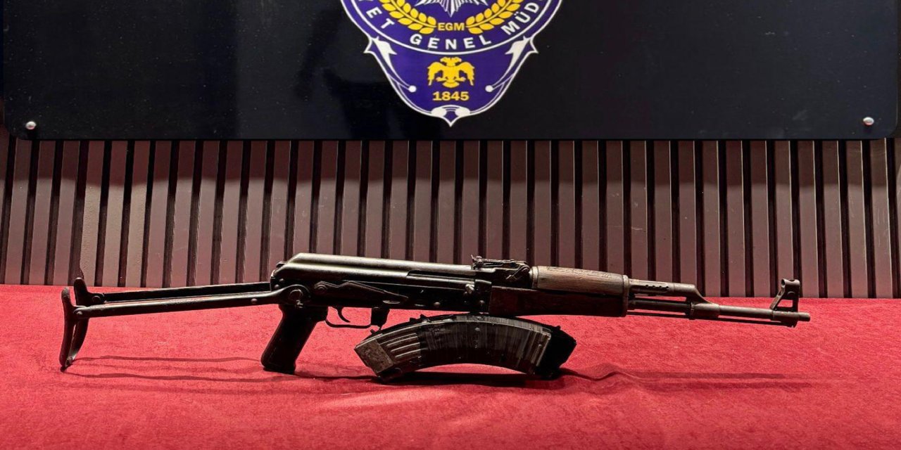 Gaziantep'te kalaşnikof tüfek ele geçirildi
