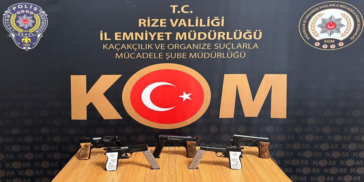 Rize’de silah operasyonu: 32 şahıs hakkında işlem yapıldı
