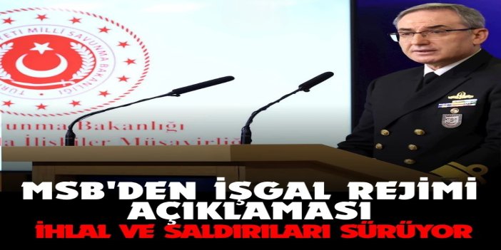 MSB: israil Gazze’yi hedef alan saldırılarına devam etmektedir