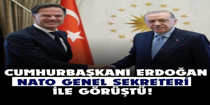Cumhurbaşkanı Erdoğan, NATO Genel Sekreteri Rutte ile görüştü