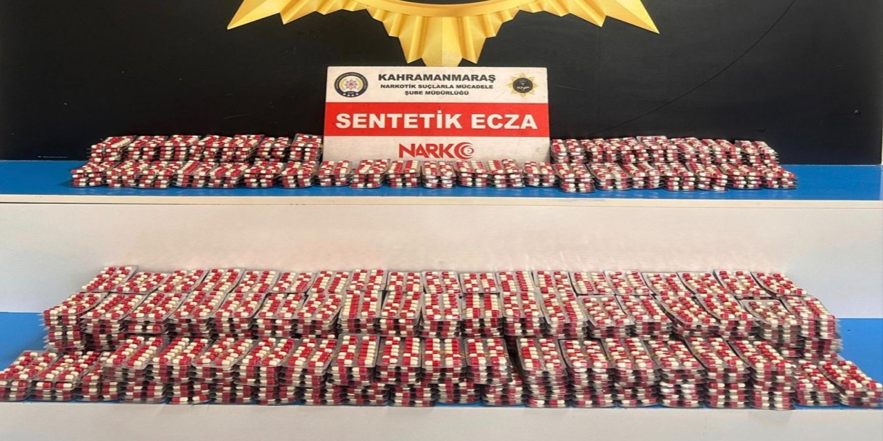 Kahramanmaraş'ta 10 bin sentetik hap ele geçirildi: 3 tutuklama