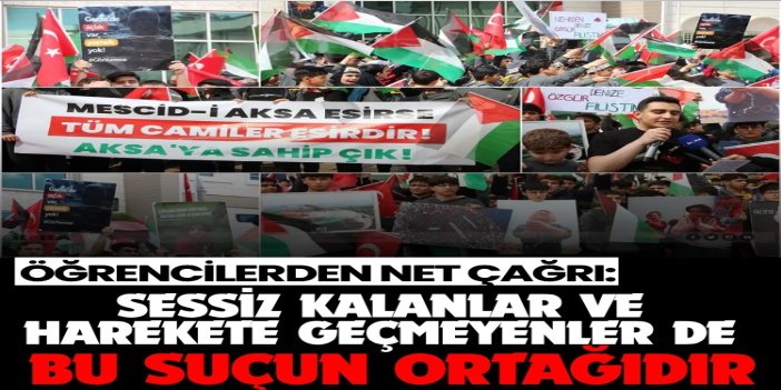 İmam hatip öğrencilerinden Gazze ve Mescid-i Aksa çağrısı