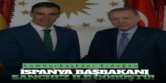 Cumhurbaşkanı Erdoğan İspanya Başbakanı Sanchez ile görüştü