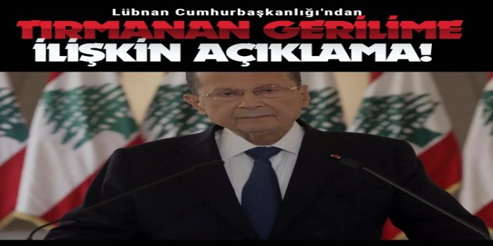 Lübnan Cumhurbaşkanlığı: Gerilimin tırmanmasından İşgal rejimini sorumlu