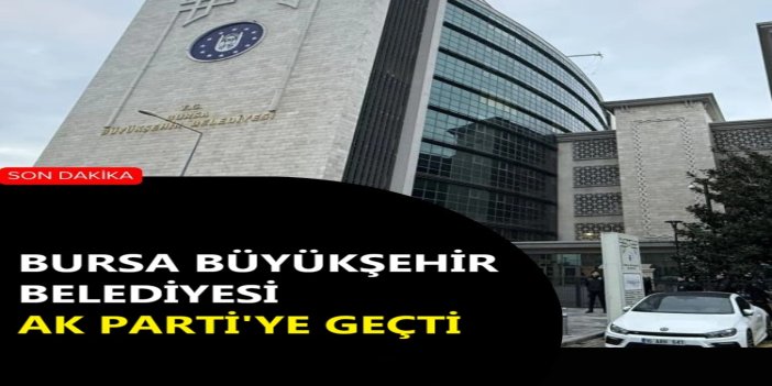 Bursa Büyükşehir Belediyesi Başkan Vekilliği görevine Şahin Biba seçildi