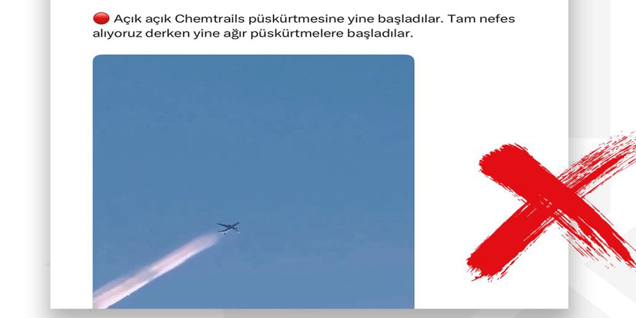 DMM: "Uçaklarla kimyasal püskürtme yapıldığı" iddiaları asılsızdır