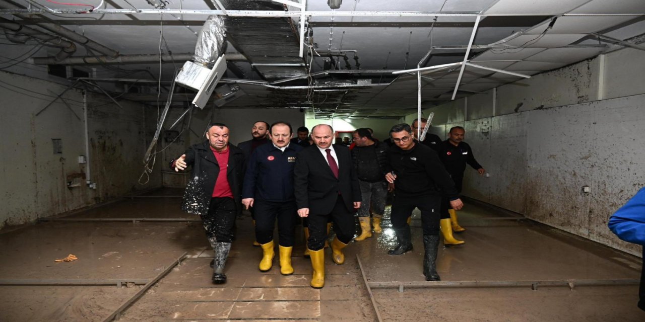 AFAD Başkanı Pehlivan Osmaniye'de sel bölgesinde incelemelerde bulundu