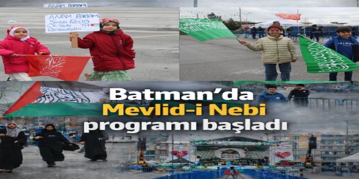 Batman'daki Mevlid-i Nebi etkinliği başladı