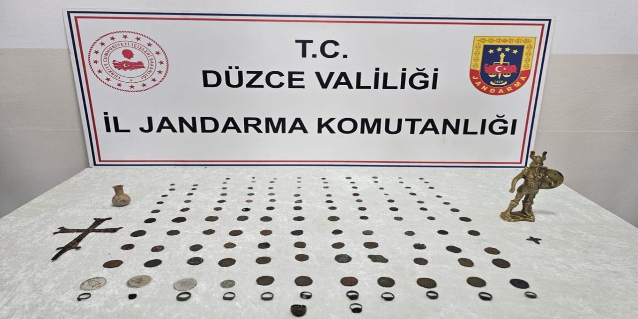 Düzce'de tarihi eser operasyonu: 2 gözaltı