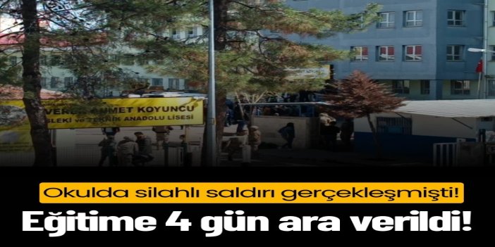 Siverek'te eğitime 4 gün ara verildi