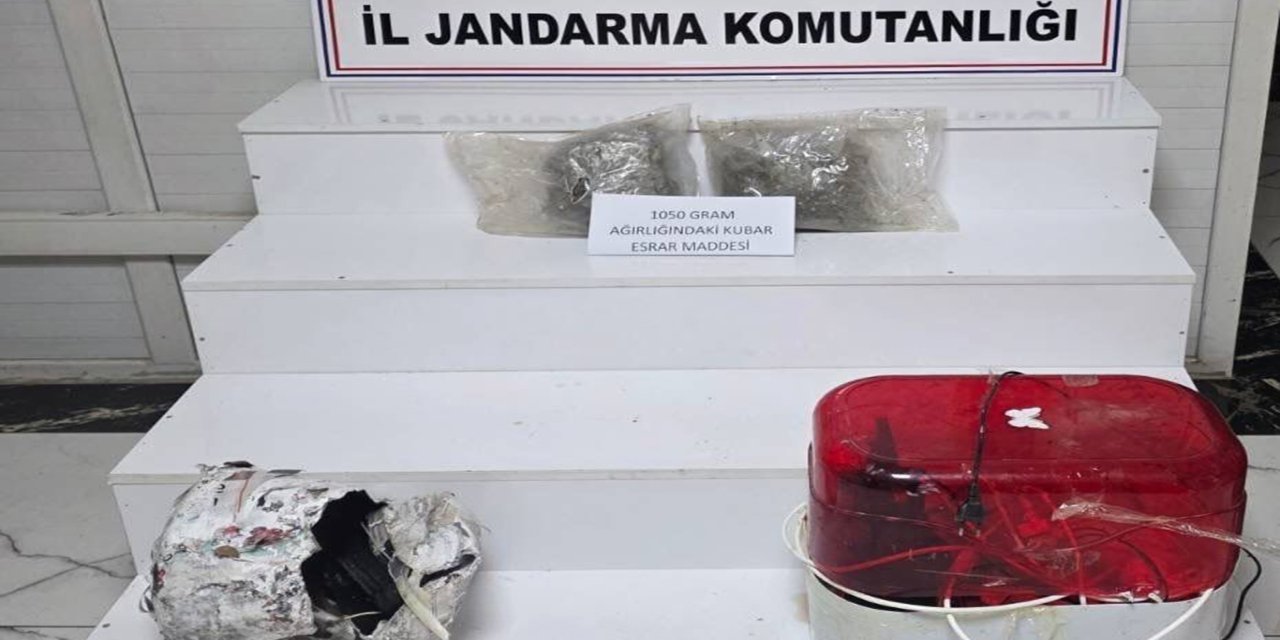 Su arıtma cihazından bir kilo uyuşturucu çıktı