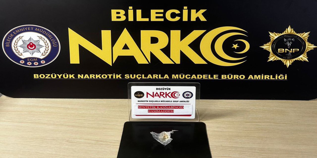 Bilecik’te uyuşturucu operasyonu: Bir şüpheli yakalandı