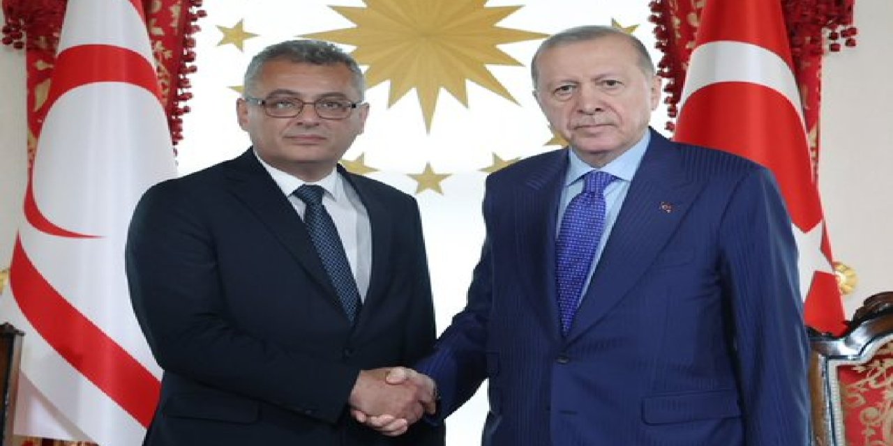 Cumhurbaşkanı Erdoğan, KKTC Cumhurbaşkanı Erhürman ile görüştü