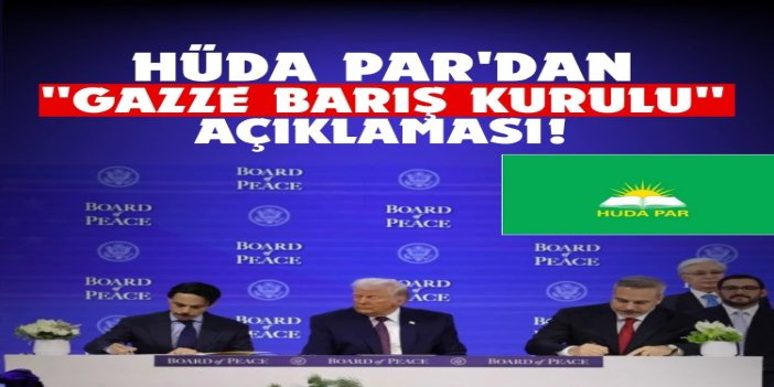 HÜDA PAR: Sözde "Gazze Barış Kurulu" siyonist soykırıma paravan haline gelmiştir!