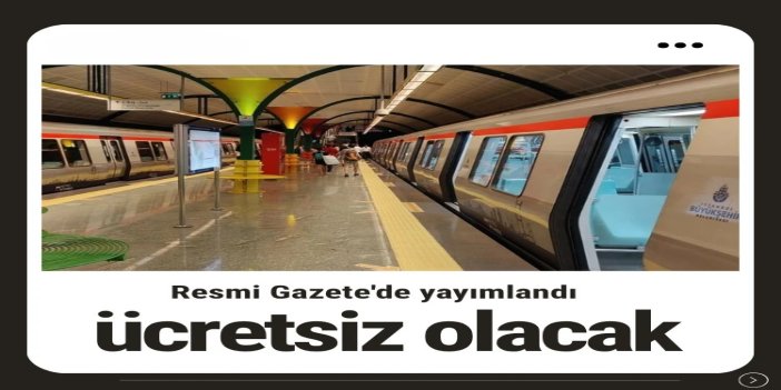 23 Nisan'da toplu taşıma ücretsiz