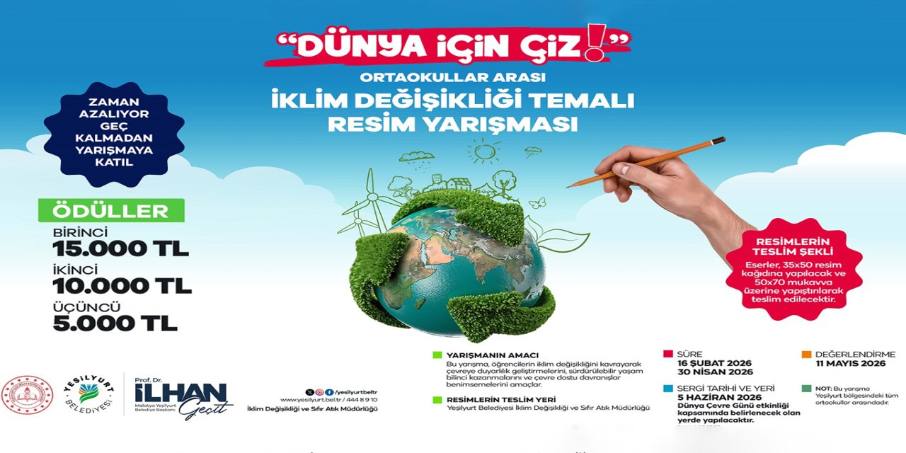 Malatya'da çevre bilinci için resim yarışması düzenleniyor