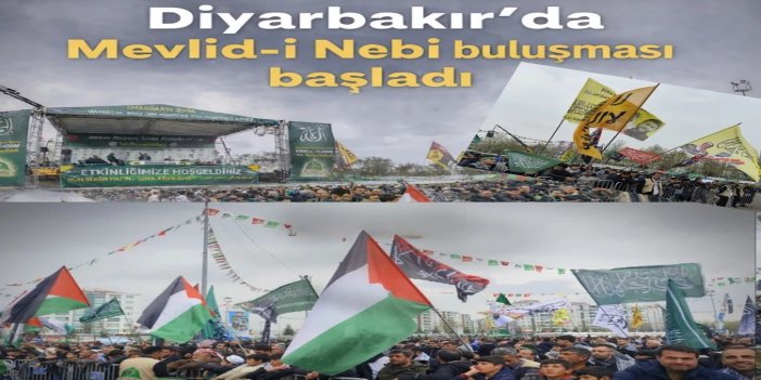 Mevlid-i Nebi mitingi Diyarbakır'da yoğun bir katılımla başladı