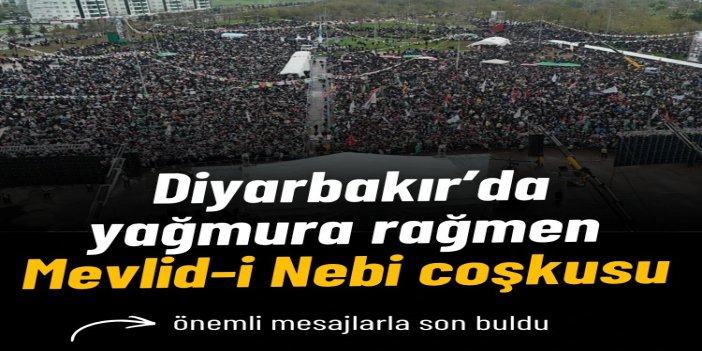 "Vahdet ve Kurtuluş Önderi Hazreti Muhammed" temalı Mevlid-i Nebi mitingi, önemli mesajlarla son buldu