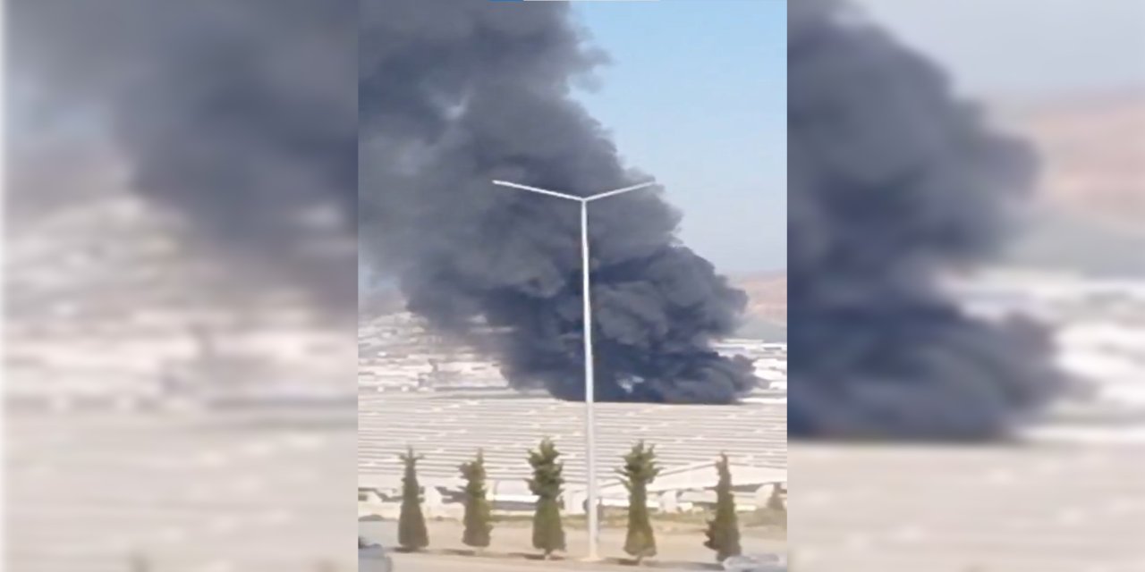 Ankara’da boya fabrikasında yangın