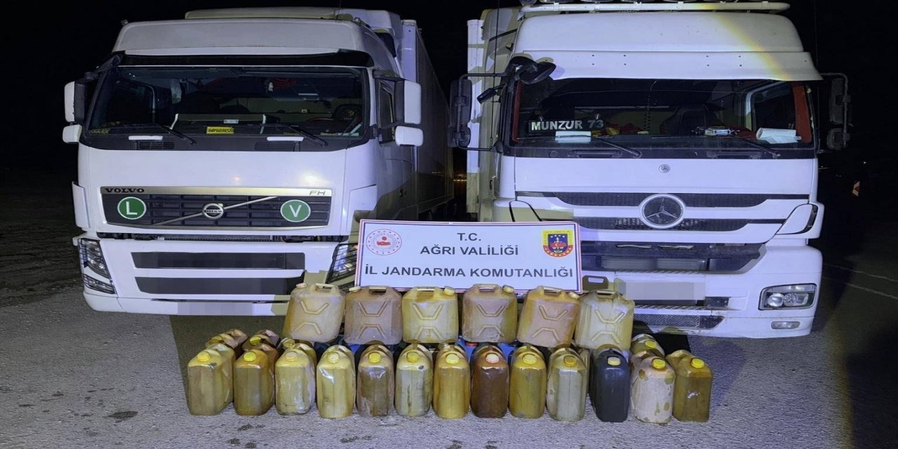 Ağrı'da 600 litre kaçak akaryakıt ele geçirildi