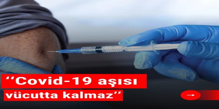 Türkiye Aşı Enstitüsü Başkanı Kara: Covid-19 aşısı vücutta kalmaz