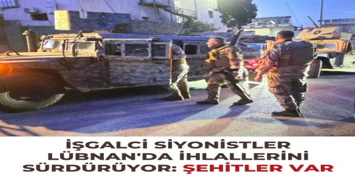 İşgalci siyonistler Lübnan'da ihlallerini sürdürüyor: 4 şehit