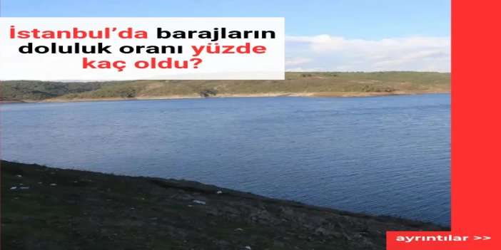 İstanbul’da baraj doluluk oranı yüzde 70,90’a yükseldi