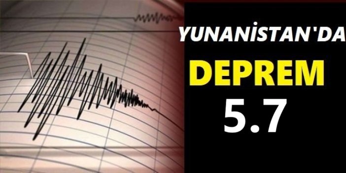 Girit açıklarında 5,7 büyüklüğünde deprem