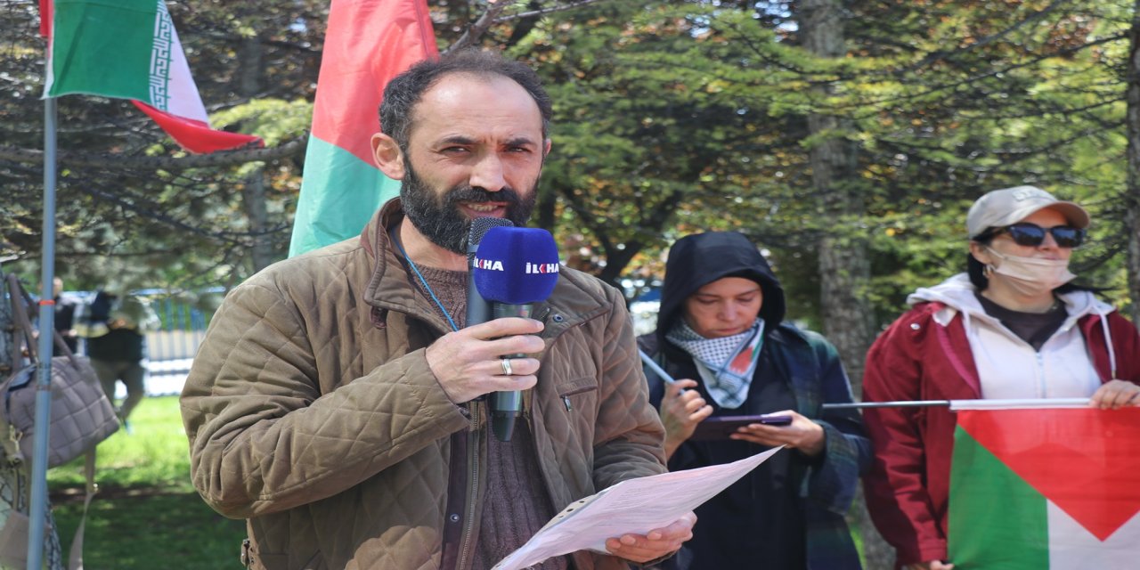 Ankara’da ABD Büyükelçiliği önünde 'Gazze Nöbeti' 13. haftada devam ediyor