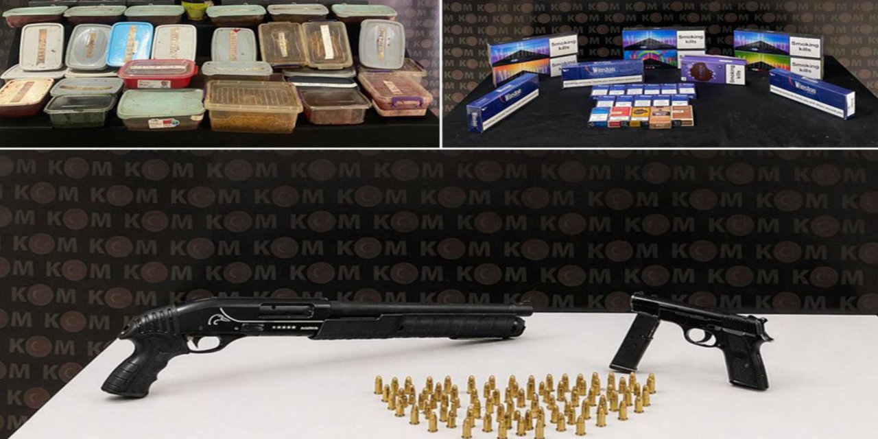 Bayburt’ta kaçakçılık operasyonu: Çok sayıda silah ele geçirildi