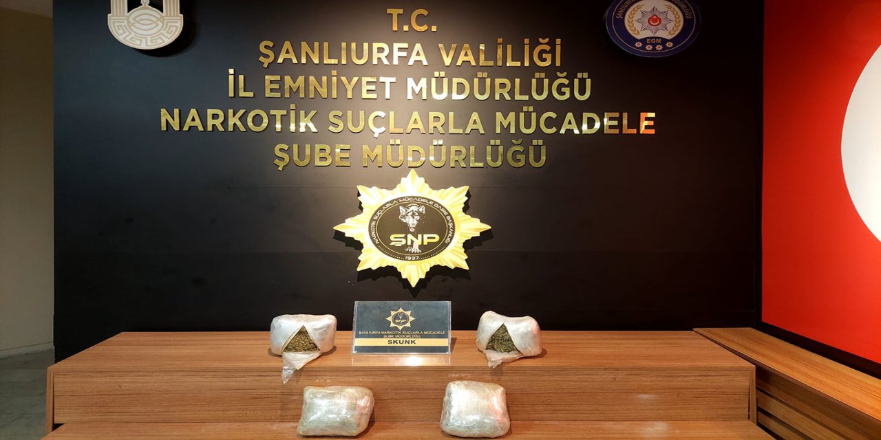 Şanlıurfa’da uyuşturucu operasyonunda 2 gözaltı