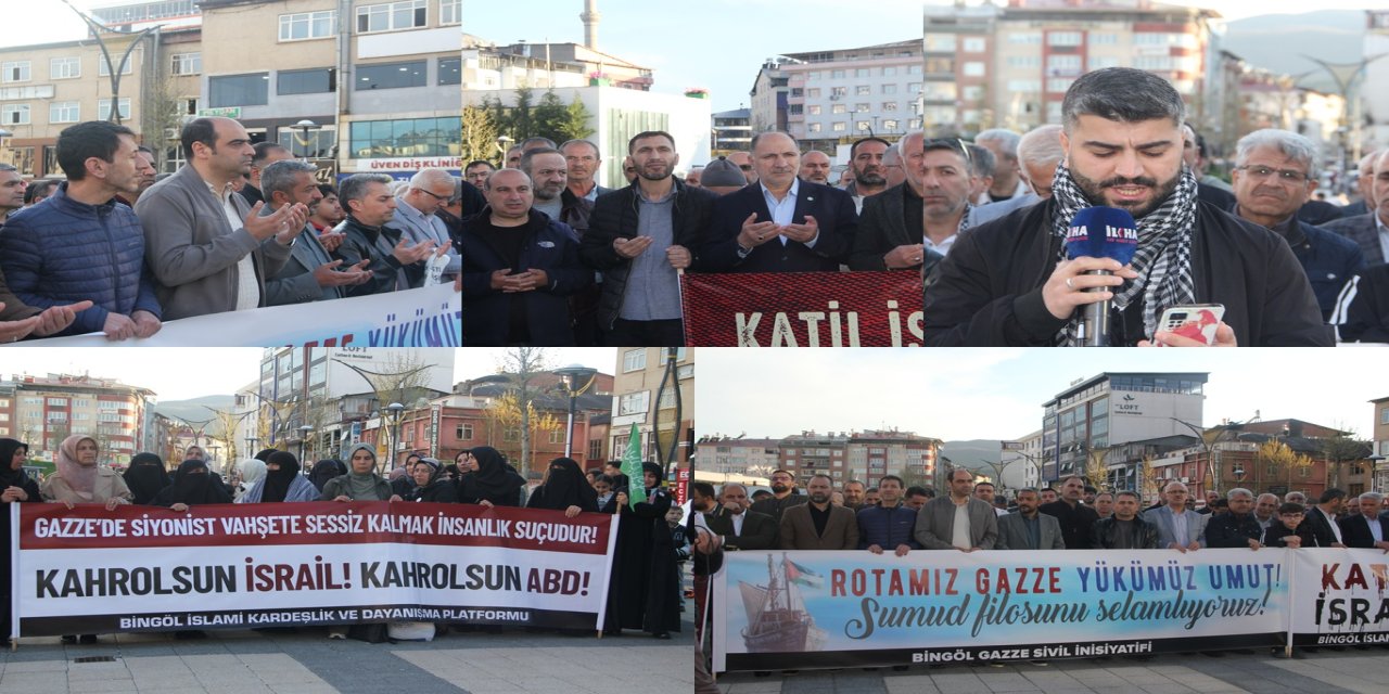 Bingöl'den işgal rejimine tepki: Küresel vicdan hareketine engel olamayacaksınız