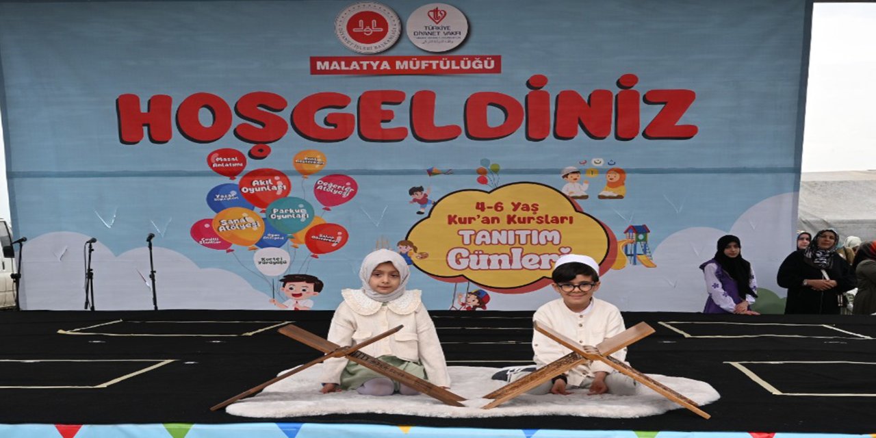 Malatya'da 4-6 Yaş Kur'an kursları tanıtım günlerine yoğun ilgi