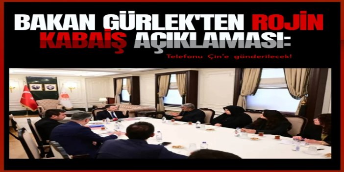 Adalet Bakanı Gürlek, Rojin Kabaiş'in ailesi ile bir araya geldi