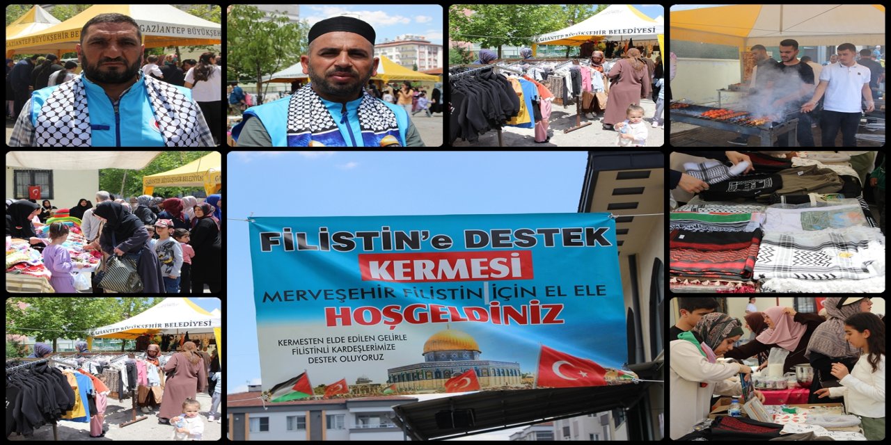 Gaziantep'te Gazze yararına kermes